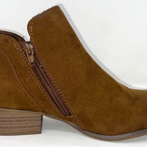 Esprit - Timber Boot Zippered Ankle Women's Booties Walnut Size 6.5 M - Picture 3 of 11
